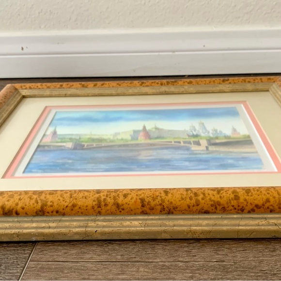 Moskva Kremlin Watercolor Picture Art 12.5/14” - Picture 11 of 14